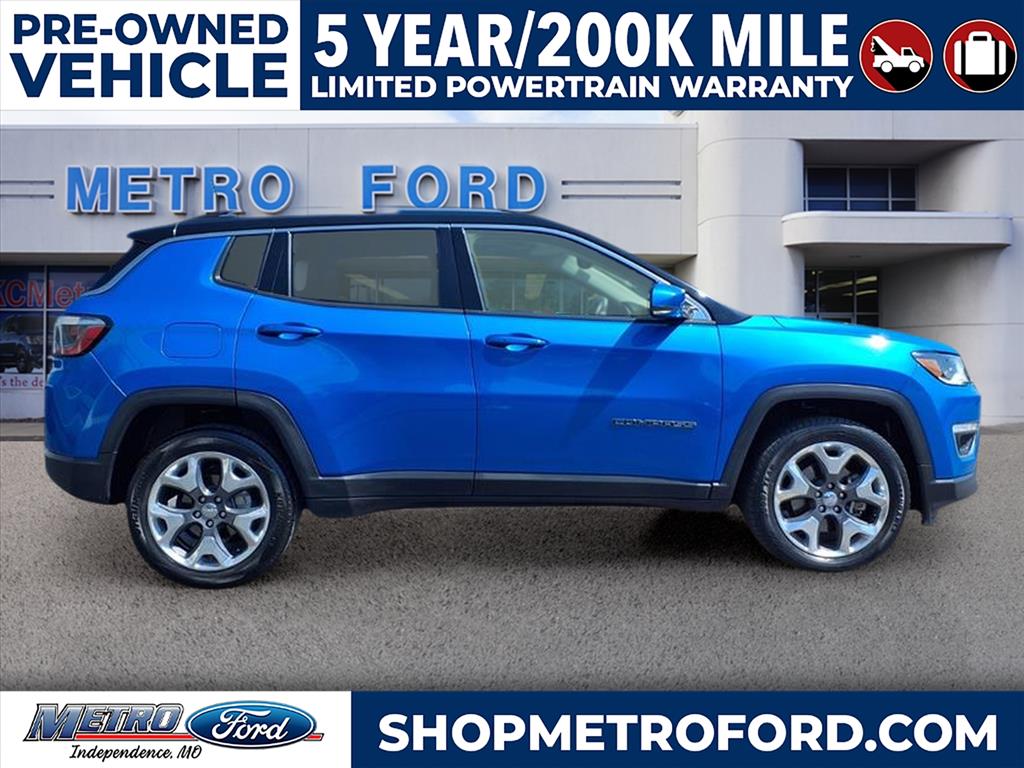 Used 2018 Jeep Compass Limited with VIN 3C4NJDCB4JT221953 for sale in Kansas City