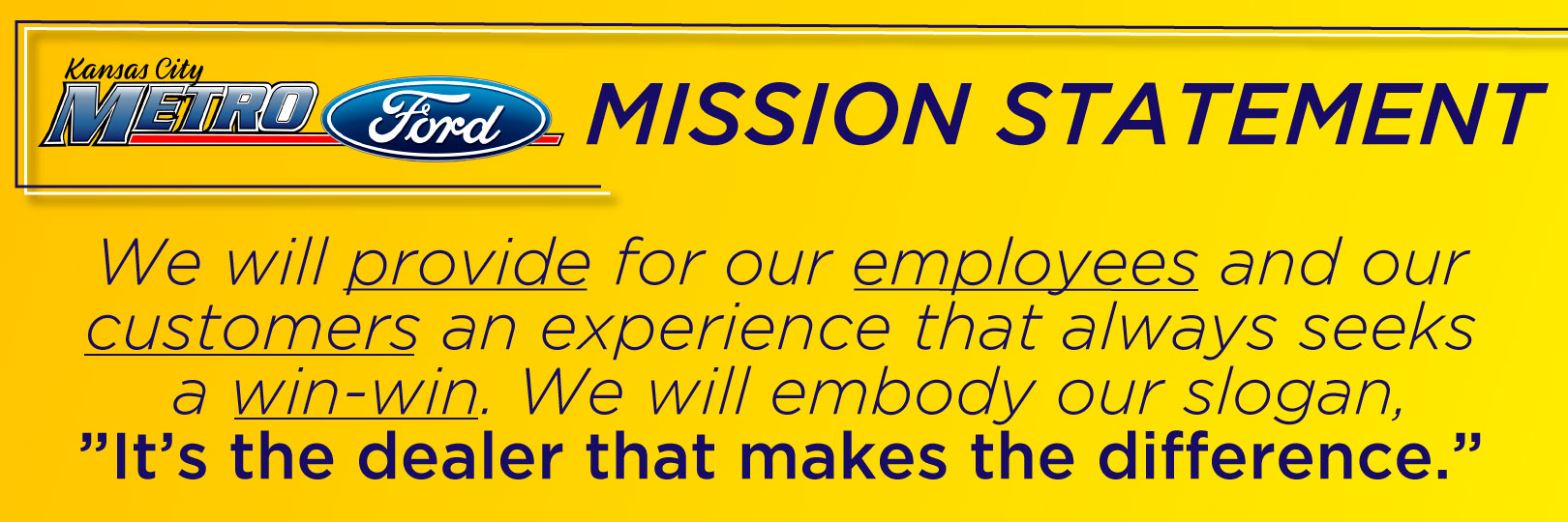 ford motor company mission statement