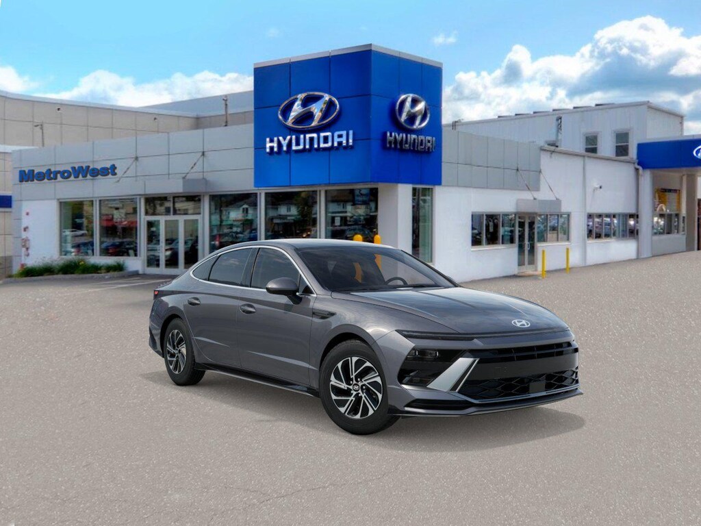 New 2026 Hyundai Sonata Hybrid Blue Sedan
