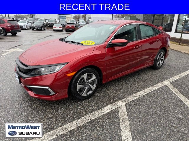 Used 2020 Honda Civic LX with VIN 19XFC2F66LE201549 for sale in Natick, MA