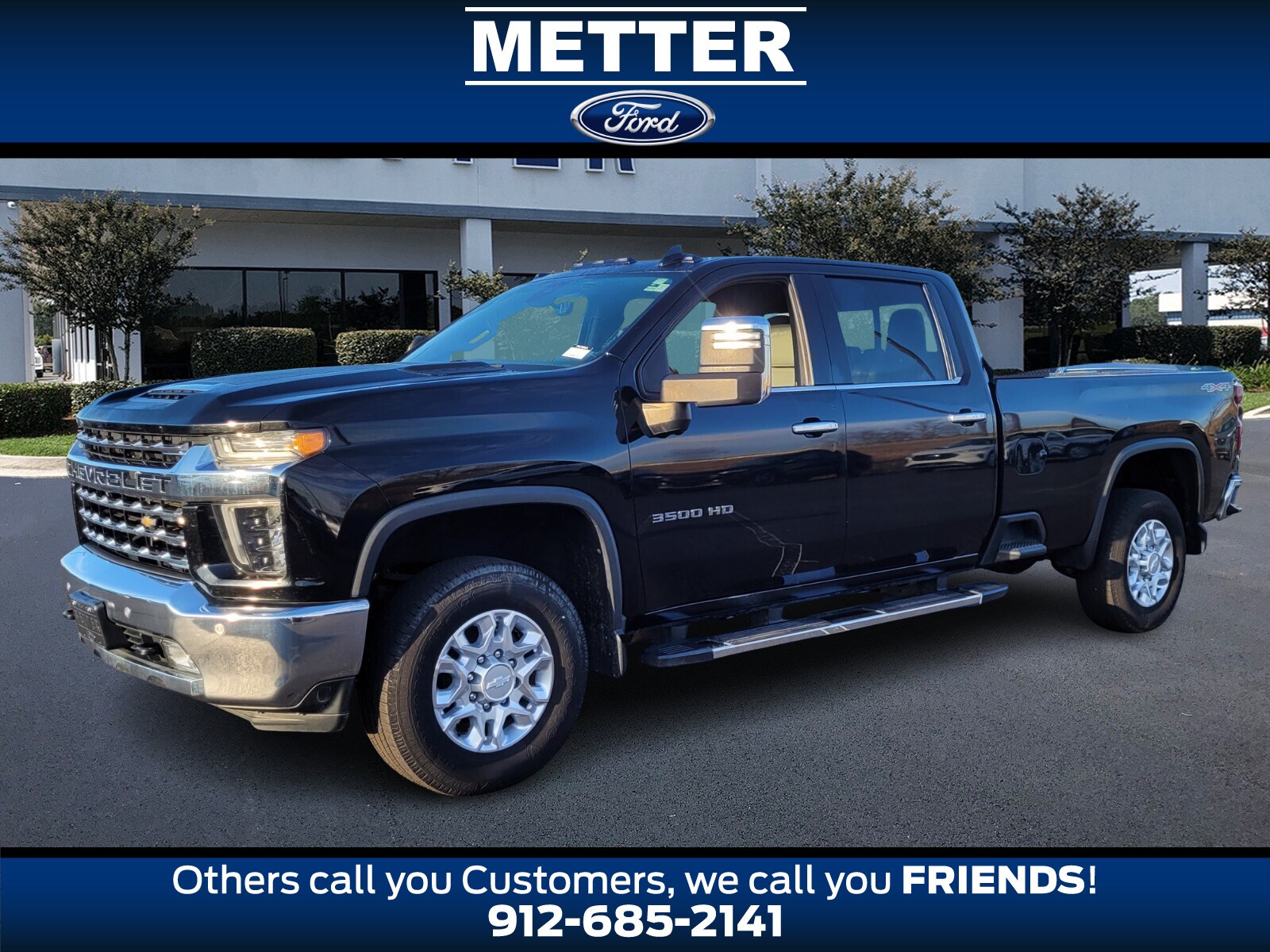 Used 2020 Chevrolet Silverado 3500HD LTZ with VIN 1GC4YUE78LF169207 for sale in Metter, GA