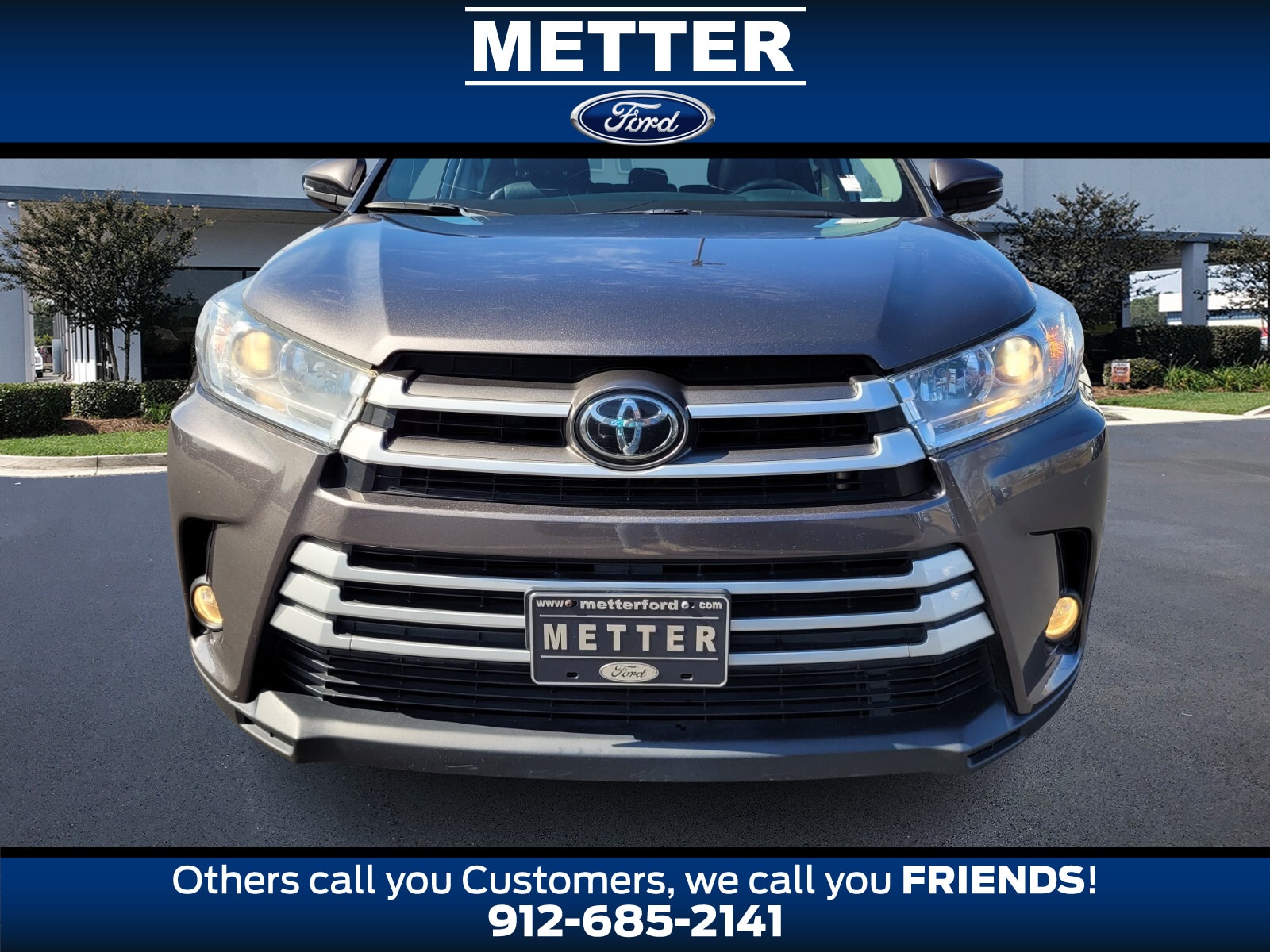 Used 2019 Toyota Highlander XLE with VIN 5TDJZRFH9KS615111 for sale in Metter, GA