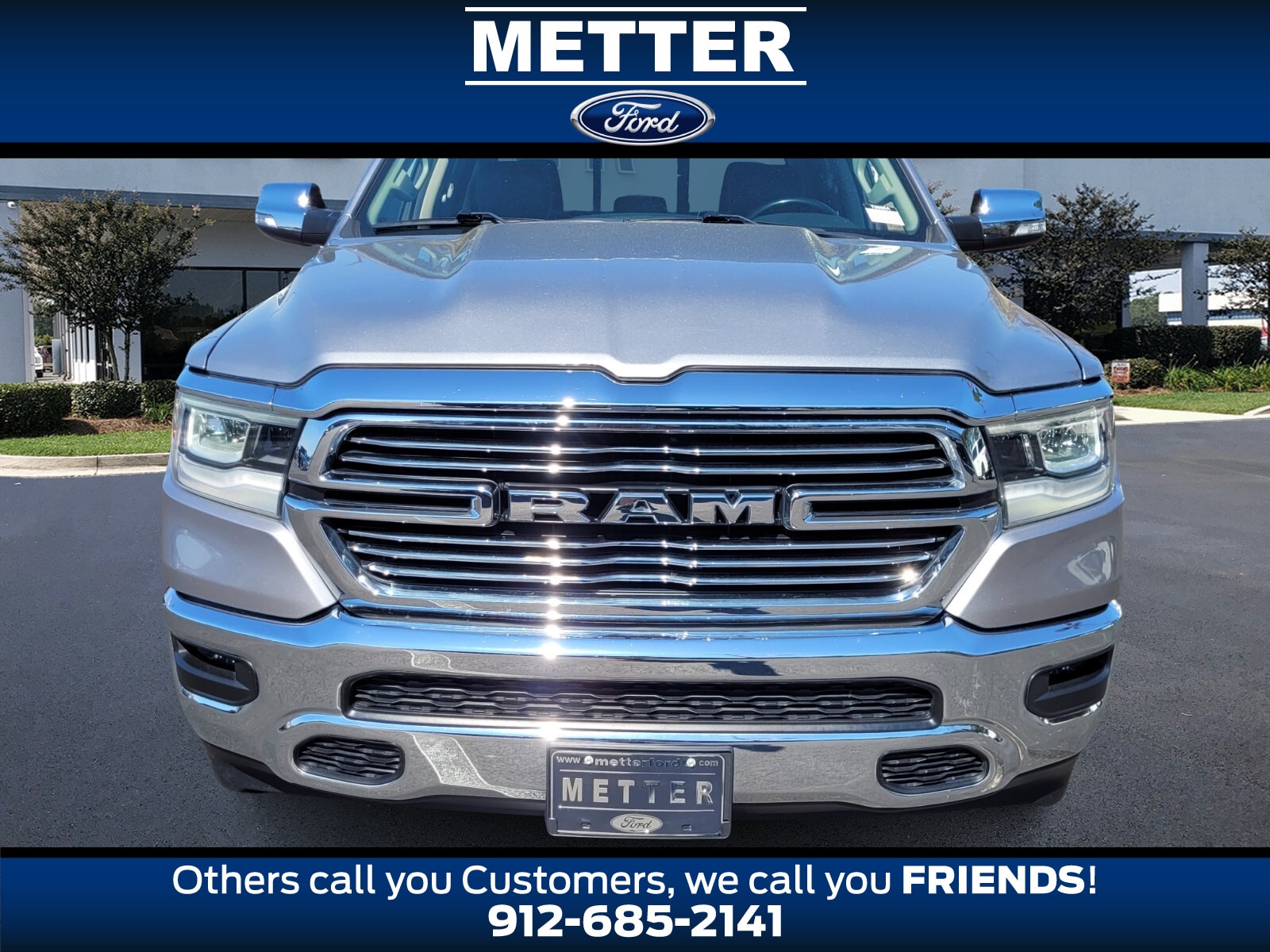 Used 2022 RAM Ram 1500 Pickup Laramie with VIN 1C6SRFJT3NN363713 for sale in Metter, GA