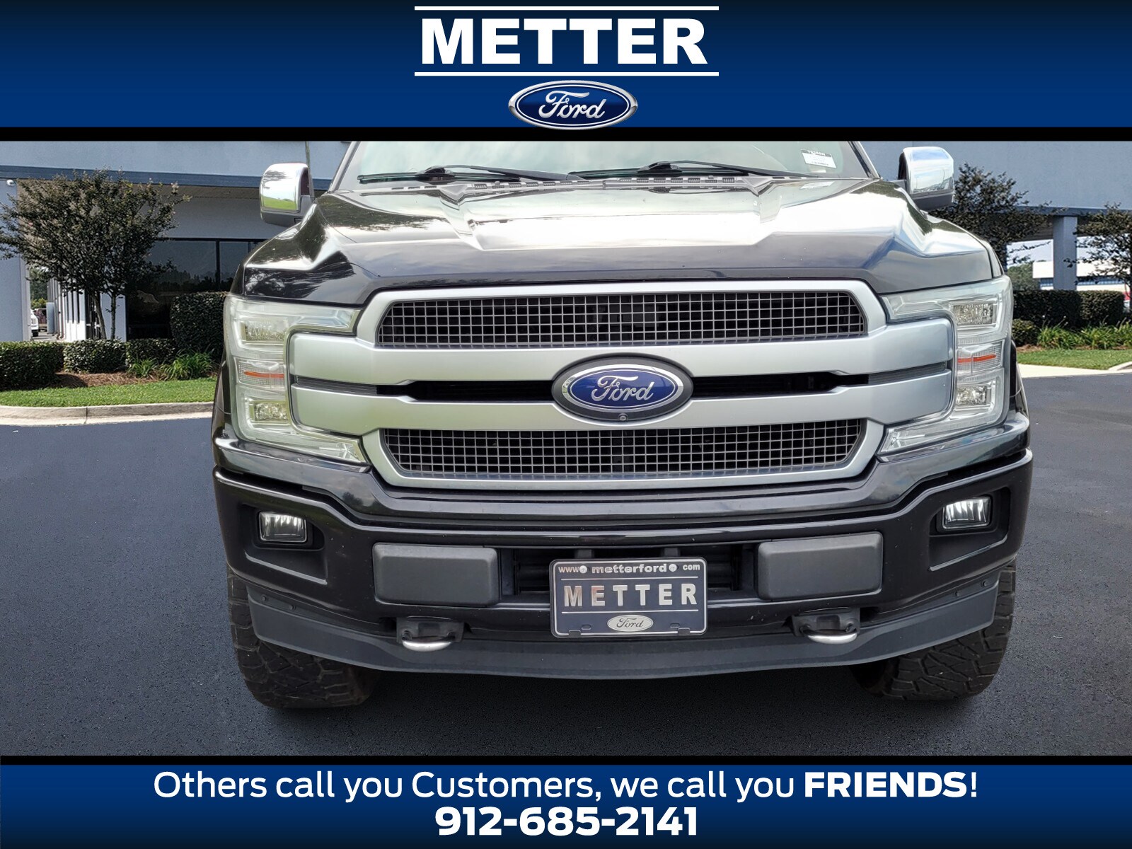 Used 2019 Ford F-150 Platinum with VIN 1FTEW1E43KFB11678 for sale in Metter, GA