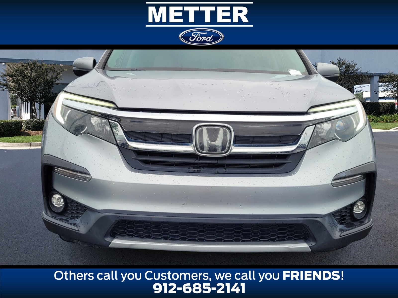 Used 2019 Honda Pilot EX-L with VIN 5FNYF5H54KB023963 for sale in Metter, GA