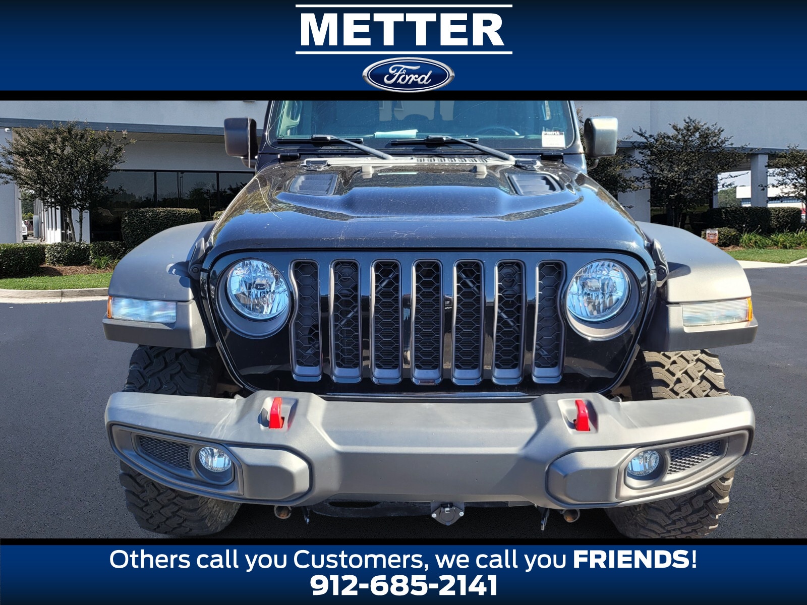 Used 2021 Jeep Gladiator Rubicon with VIN 1C6JJTBG8ML573110 for sale in Metter, GA