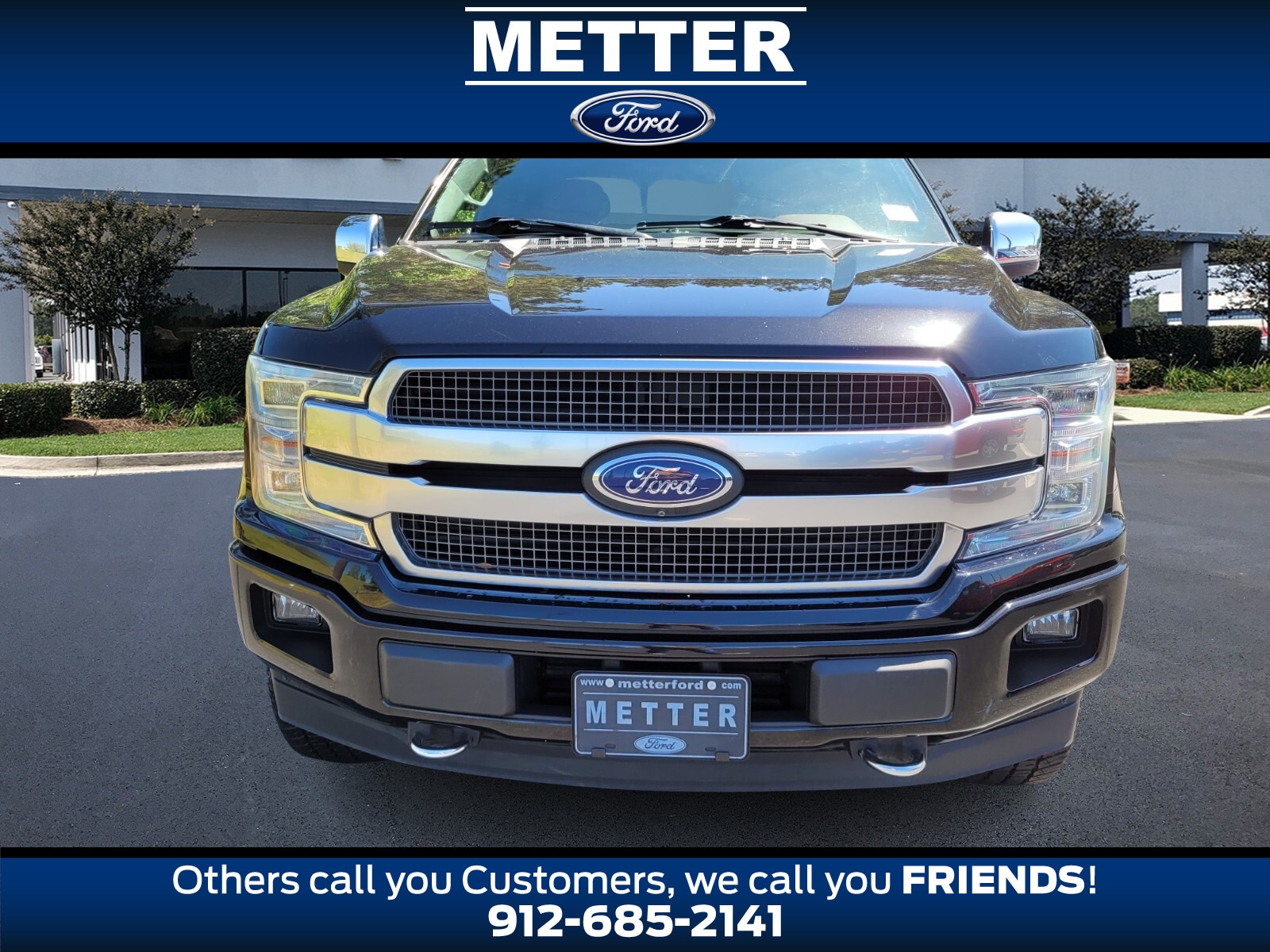 Used 2020 Ford F-150 Platinum with VIN 1FTEW1E43LFA91157 for sale in Metter, GA