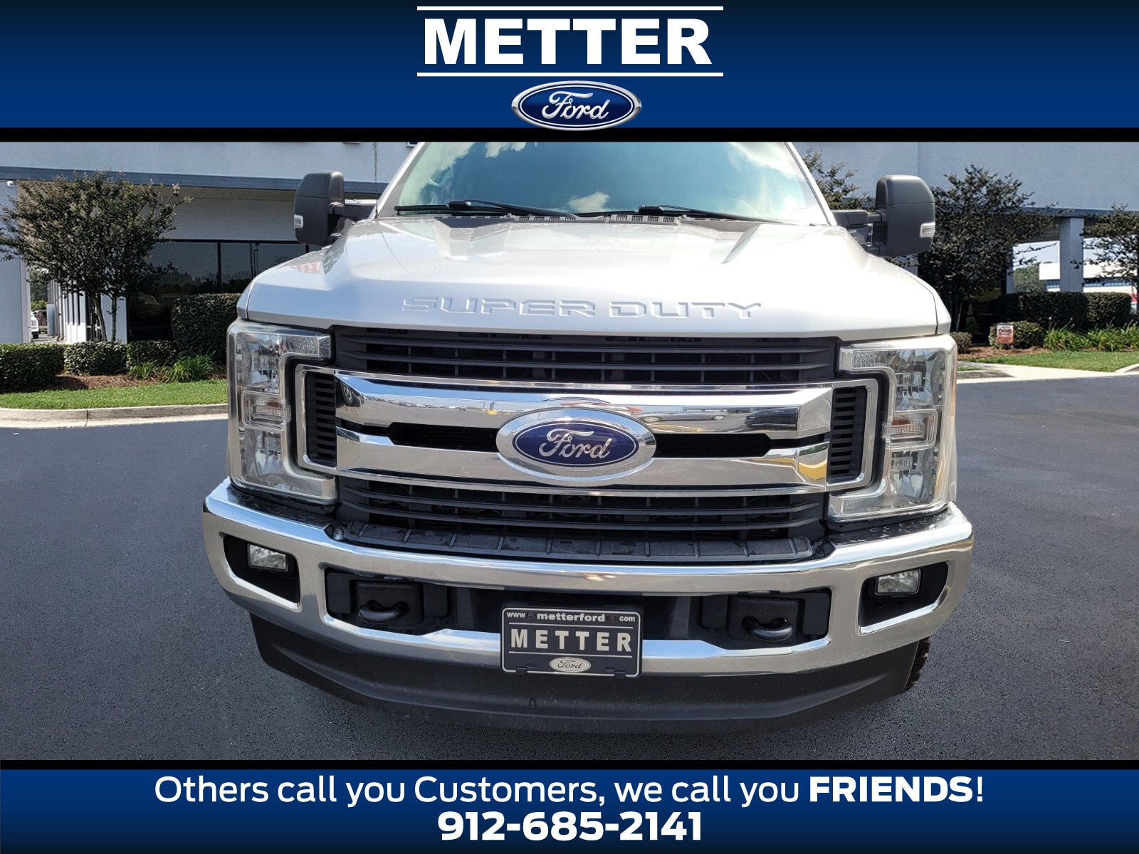 Used 2017 Ford F-250 Super Duty XLT with VIN 1FT7W2BTXHEF31205 for sale in Metter, GA
