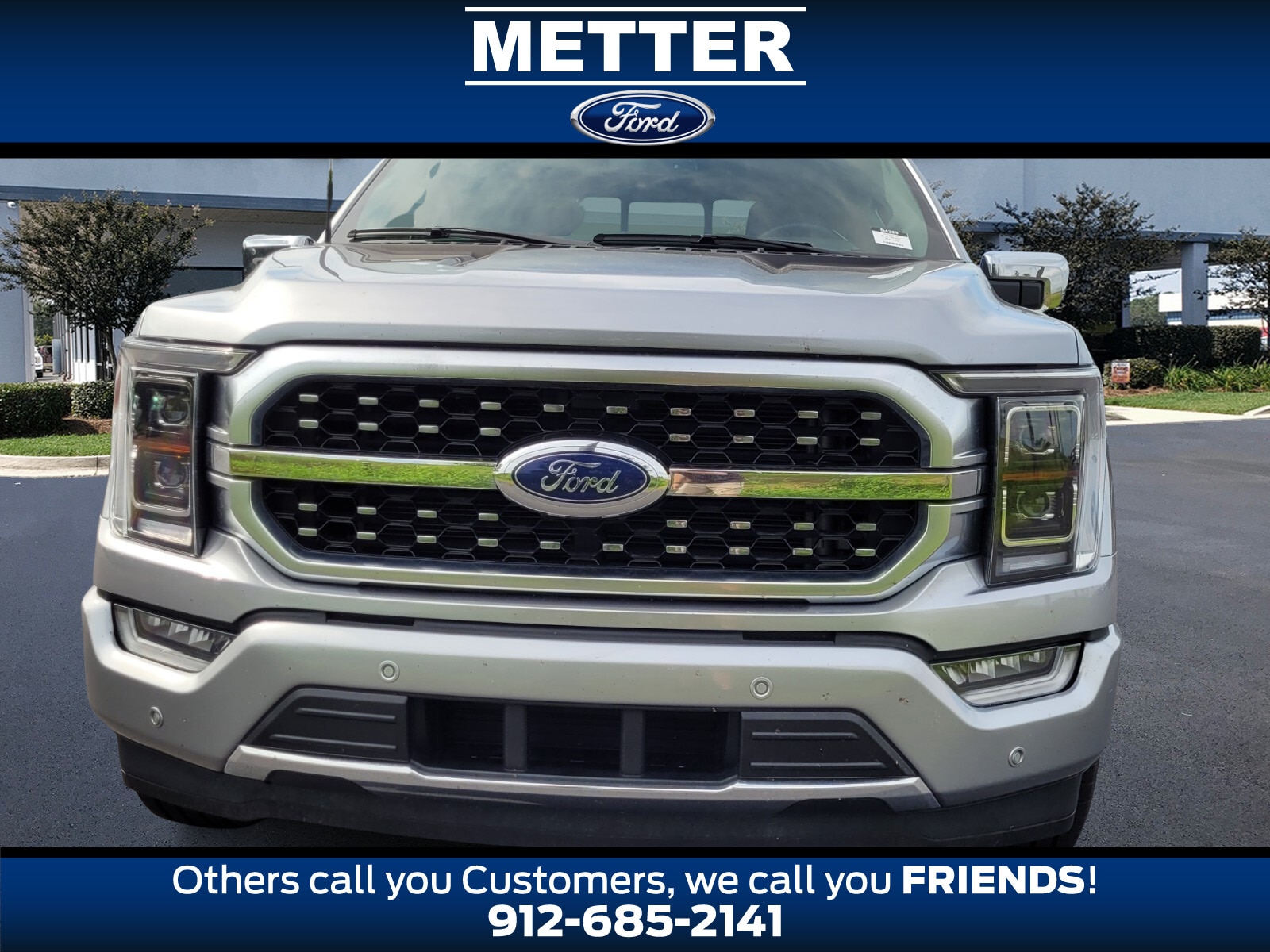 Used 2023 Ford F-150 Platinum with VIN 1FTEW1C89PFB13402 for sale in Metter, GA