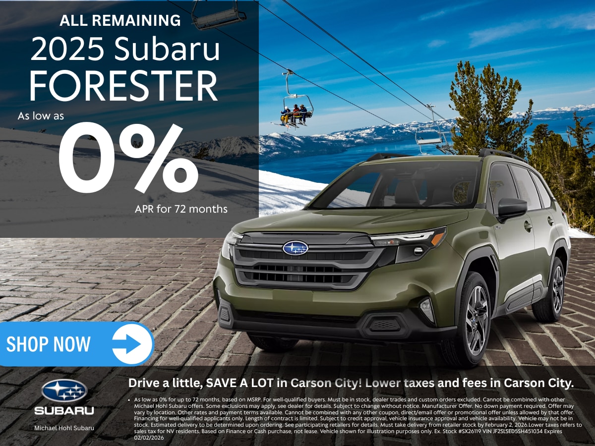  Get As Low As 0% APR on all remaining Subaru Forester and Forester Hybrid