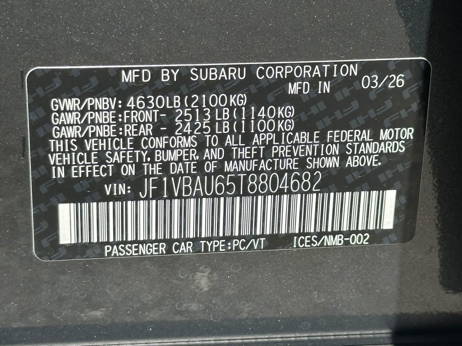 Thumbnail: 2026 Subaru WRX - 32