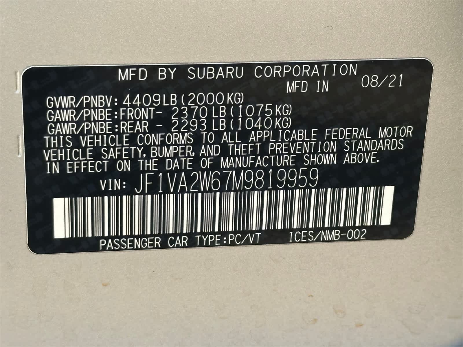 Thumbnail: 2021 Subaru WRX - 30