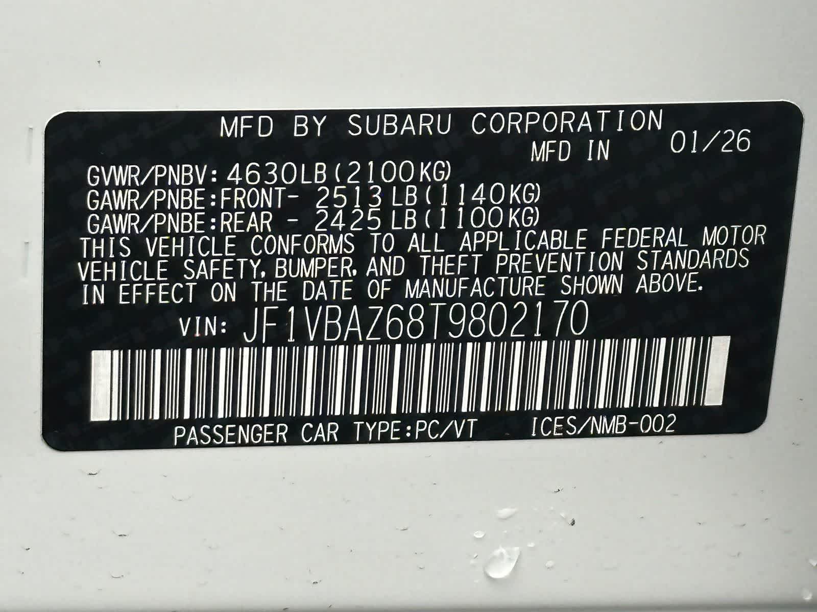 Thumbnail: 2026 Subaru WRX - 27