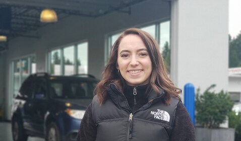 Staff member Gabby Frogget from a238ea223bb7