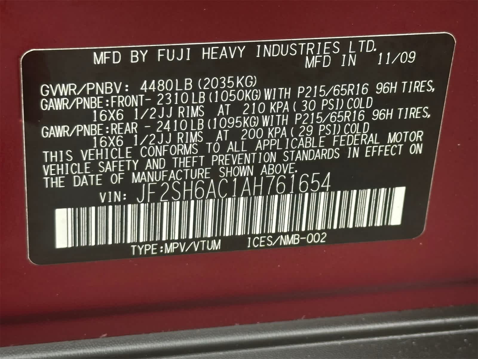 Thumbnail: 2010 Subaru Forester - 24