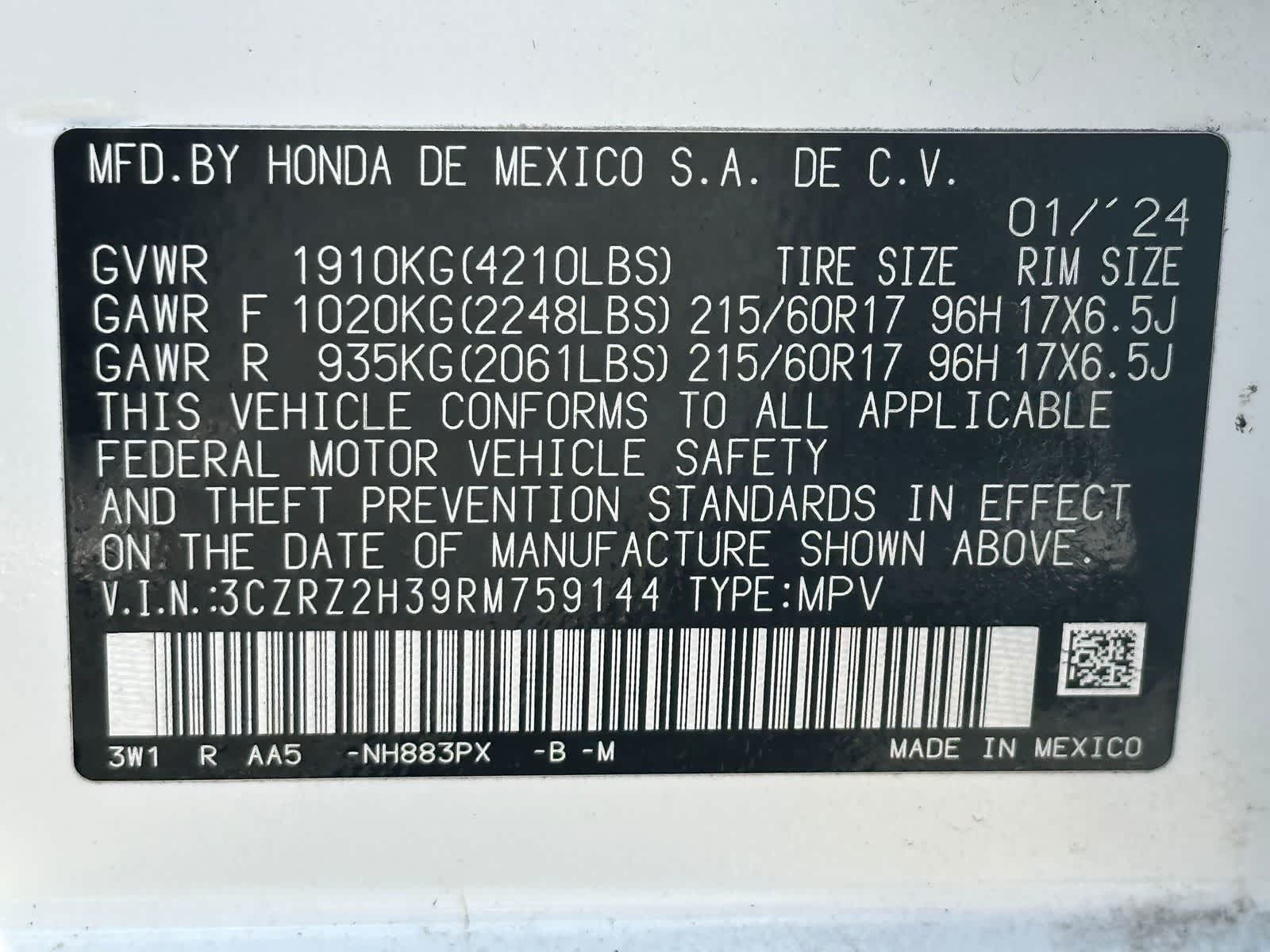 Thumbnail: 2024 Honda HR-V - 25