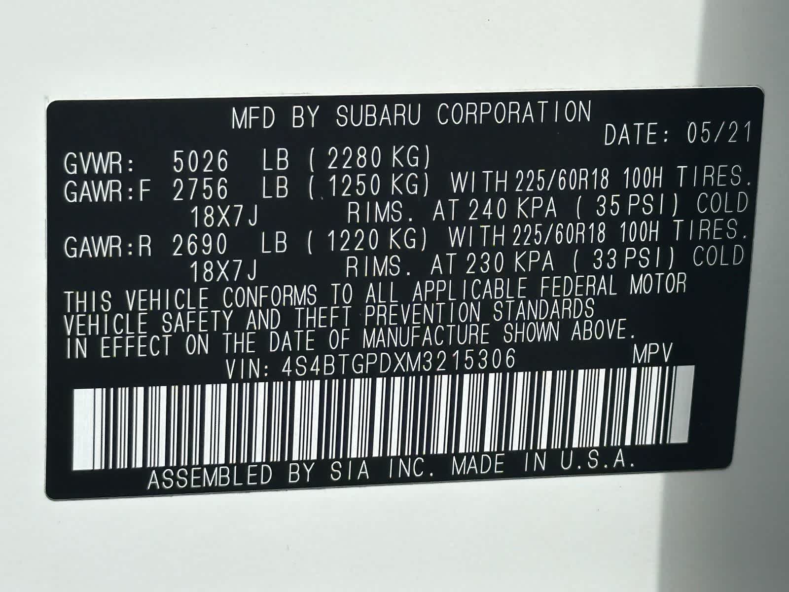 Thumbnail: 2021 Subaru Outback - 31