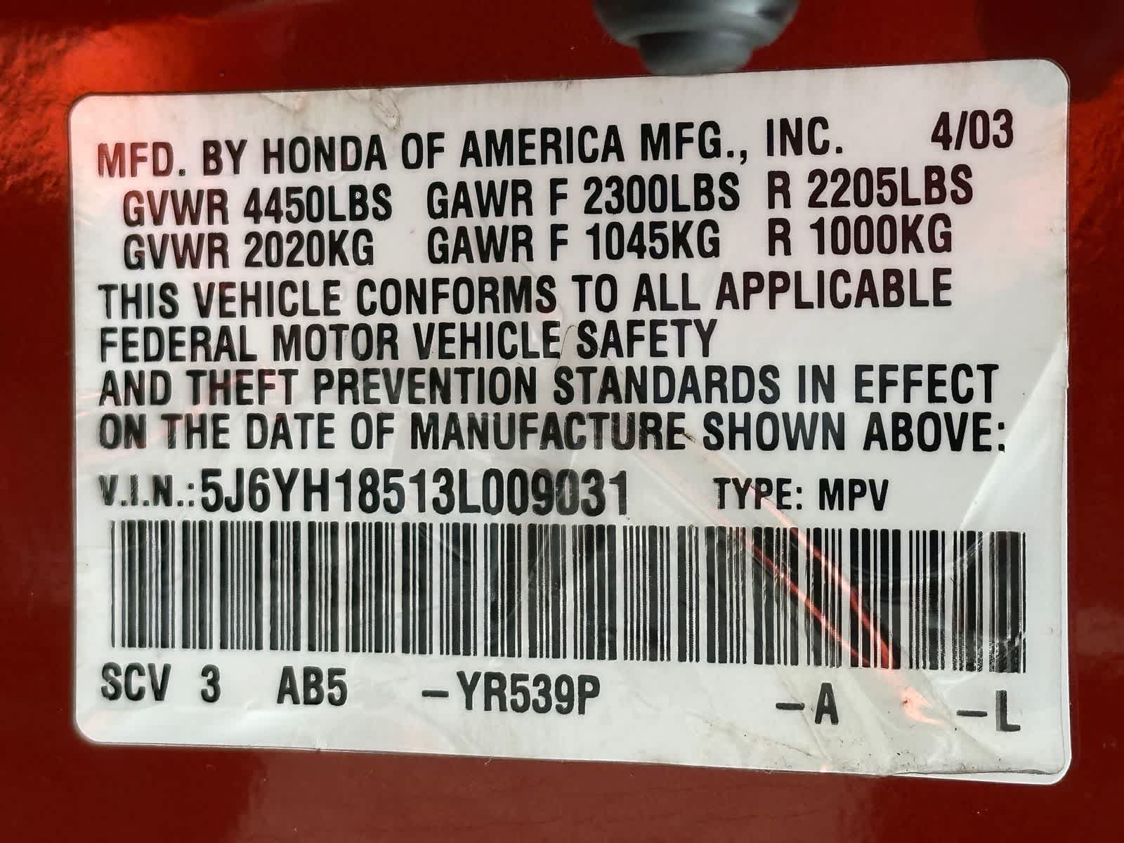 Thumbnail: 2003 Honda Element - 24