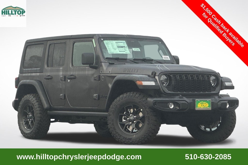New 2026 Jeep Wrangler 4-DOOR WILLYS Sport Utility