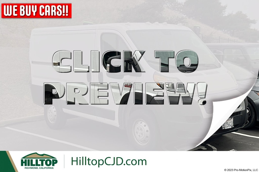 Used 2021 Ram Promaster 1500 Low Roof Cargo Van