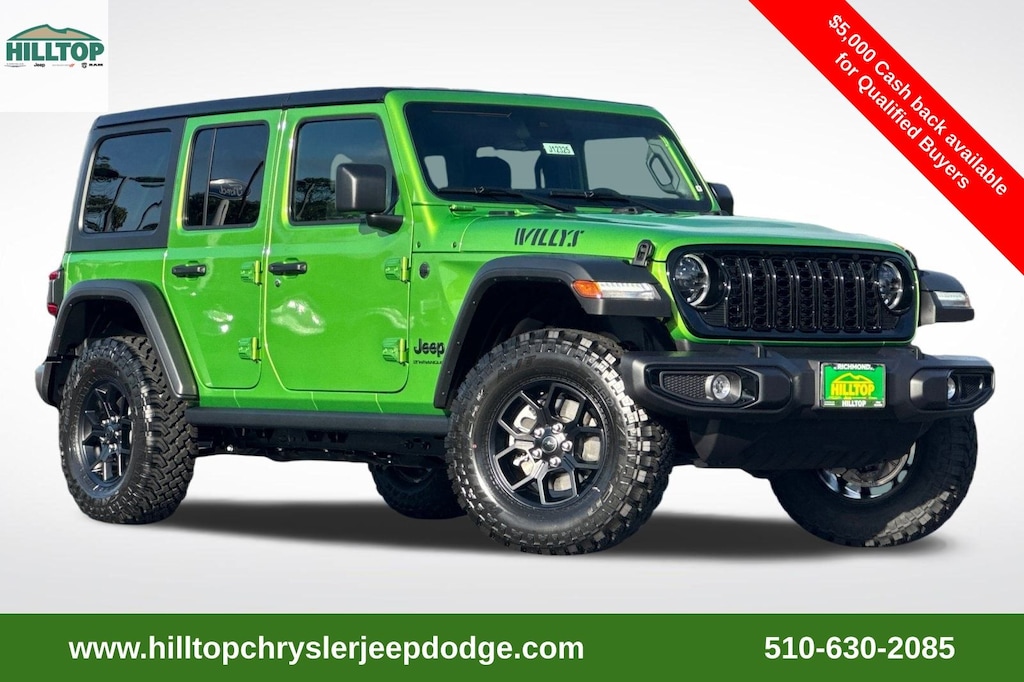 New 2025 Jeep Wrangler 4-DOOR WILLYS Sport Utility