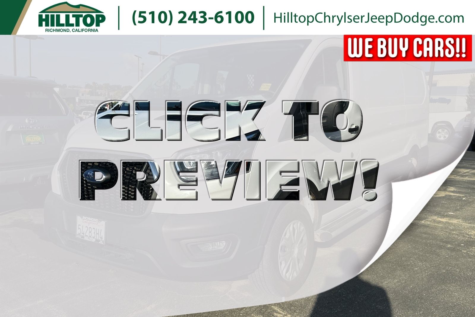 2023 Ford Transit Van Base