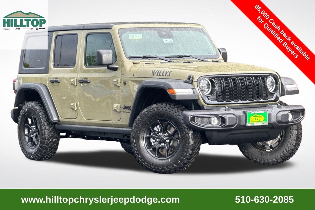 New 2025 Jeep Wrangler 4-DOOR WILLYS Sport Utility