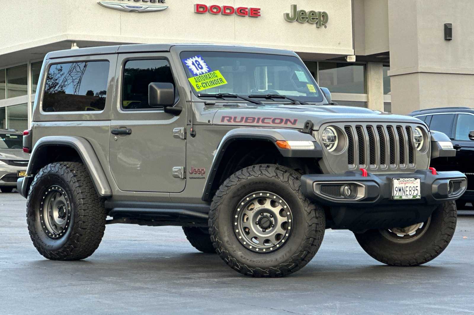 Used 2018 Jeep All-New Wrangler Rubicon with VIN 1C4HJXCG9JW299147 for sale in Richmond, CA