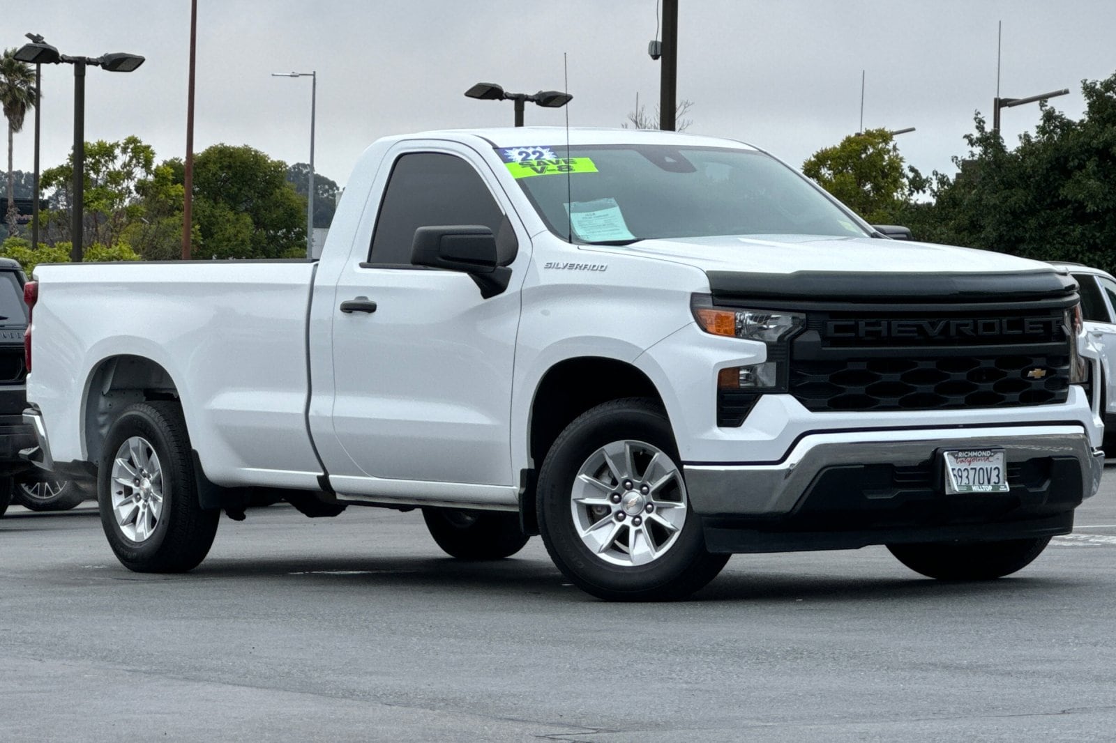 Used 2022 Chevrolet Silverado 1500 Work Truck with VIN 3GCNAAED2NG536813 for sale in Richmond, CA