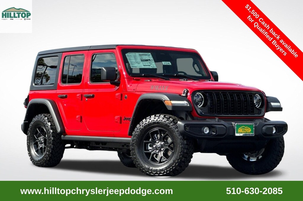 New 2026 Jeep Wrangler 4-DOOR WILLYS Sport Utility