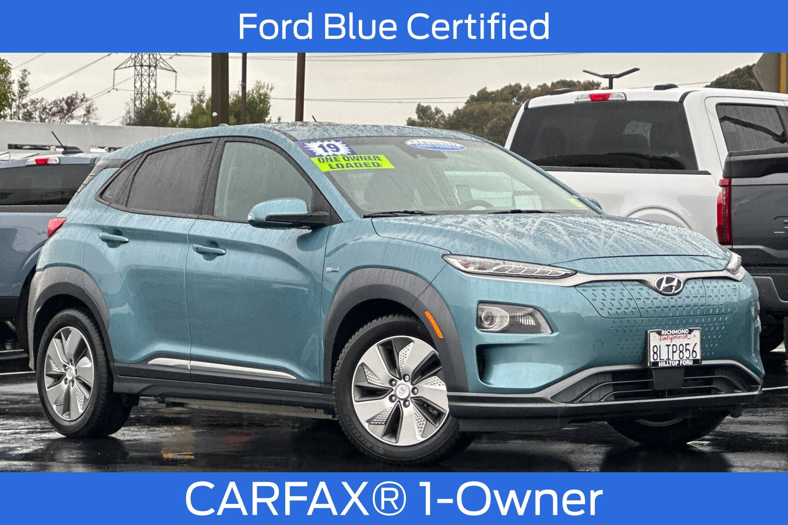 Certified 2019 Hyundai Kona EV Ultimate with VIN KM8K53AG3KU037302 for sale in Richmond, CA