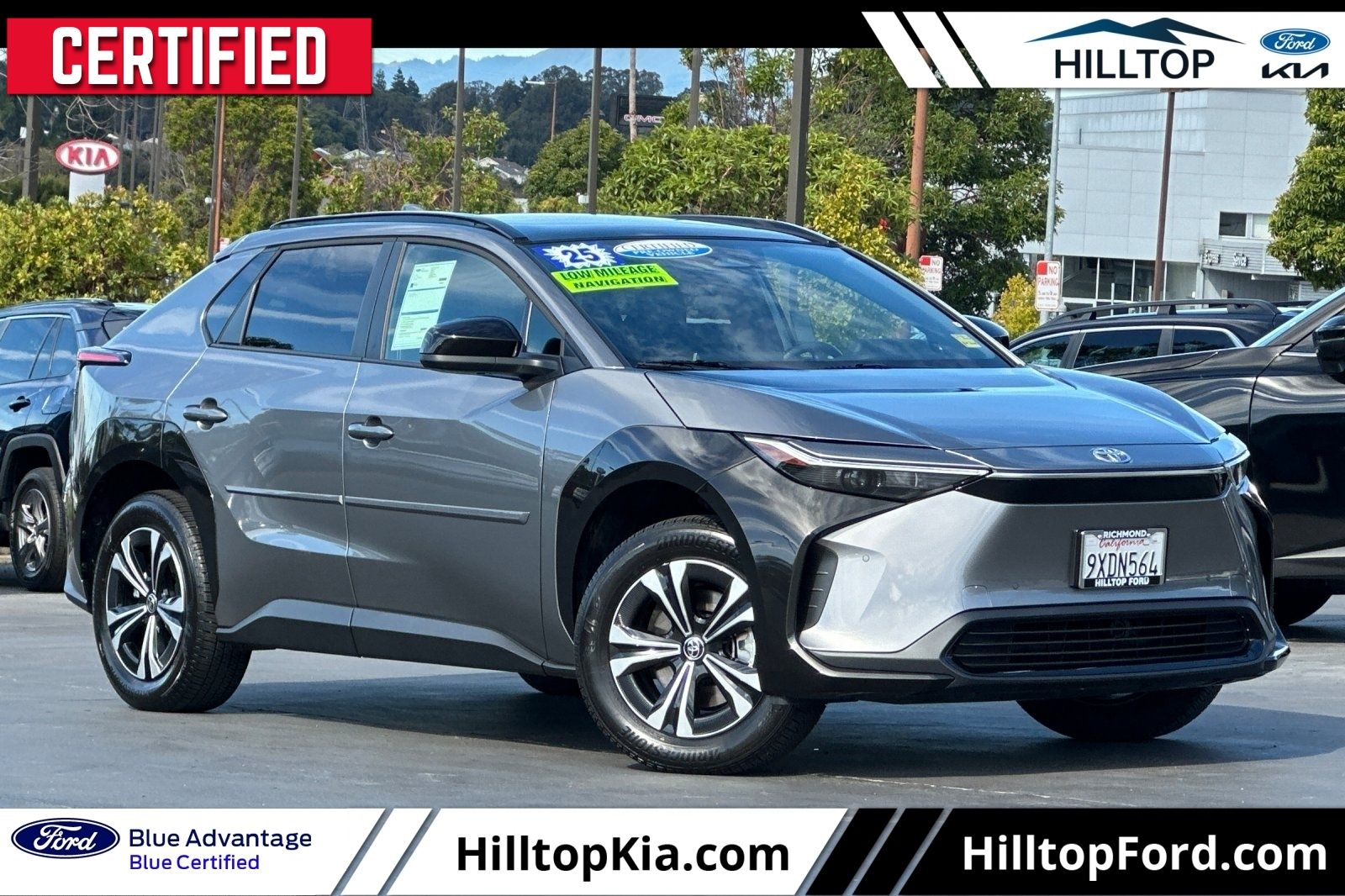 Certified 2025 Toyota bZ4X XLE with VIN JTMAAAAA7SA073961 for sale in Richmond, CA