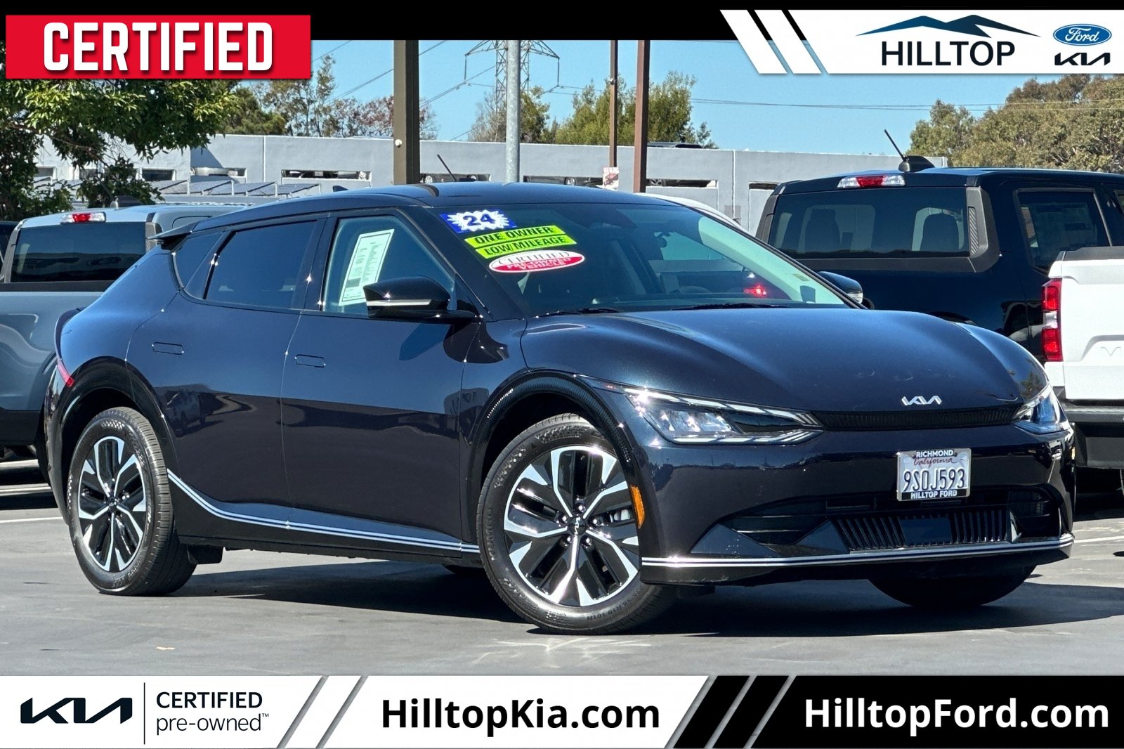 Certified 2024 Kia EV6 Wind with VIN KNDC34LA3R5207823 for sale in Richmond, CA