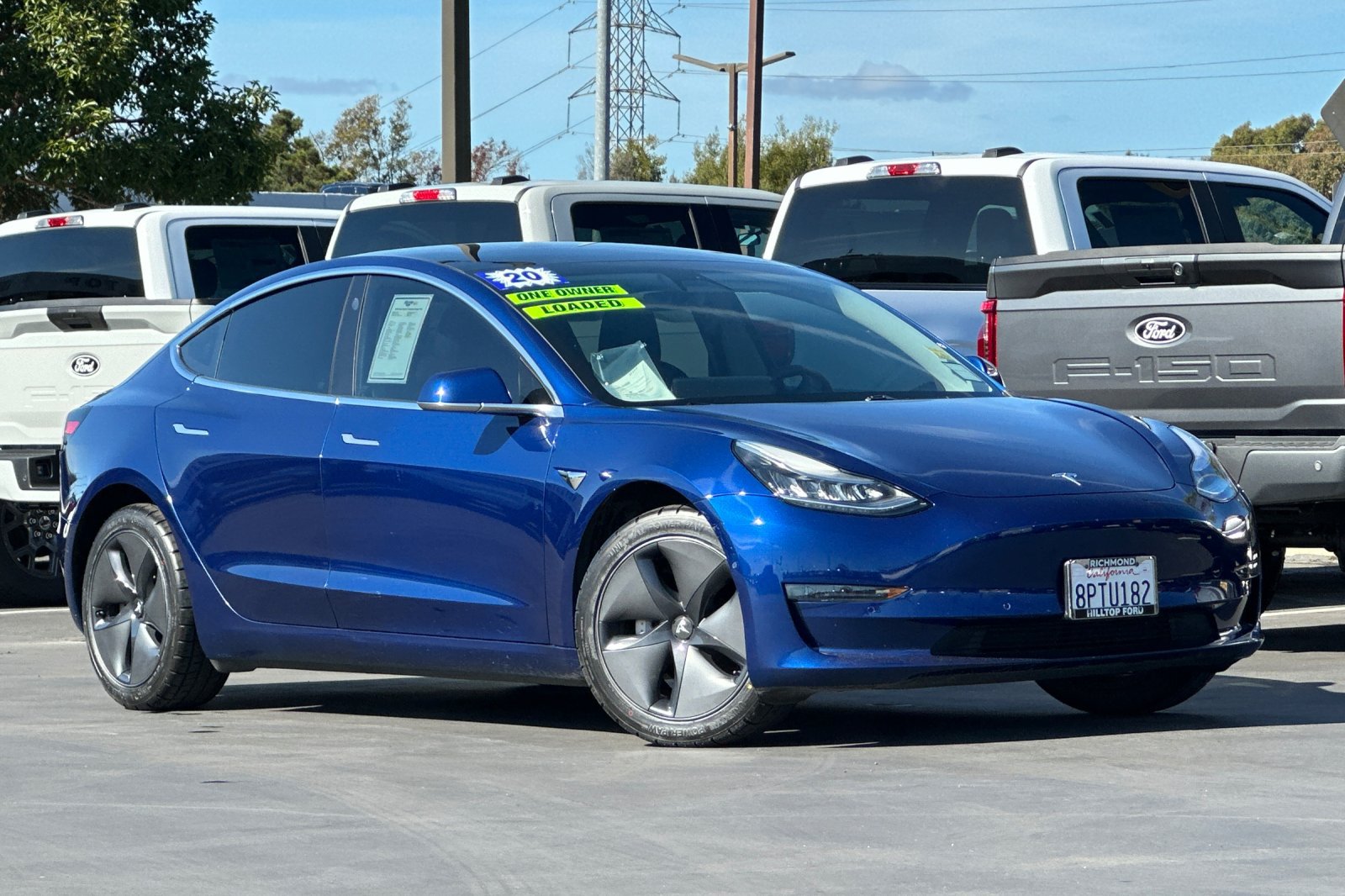 Used 2020 Tesla Model 3 Base with VIN 5YJ3E1EA6LF705252 for sale in Richmond, CA