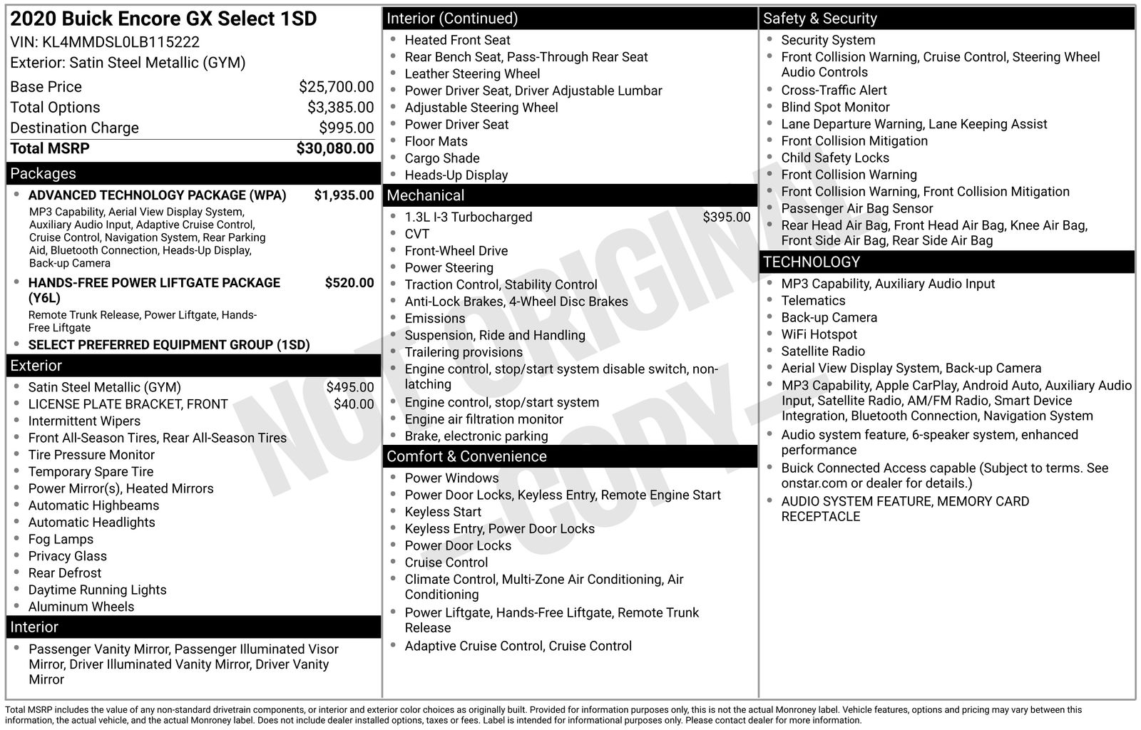 2020 Buick Encore GX Select photo 5