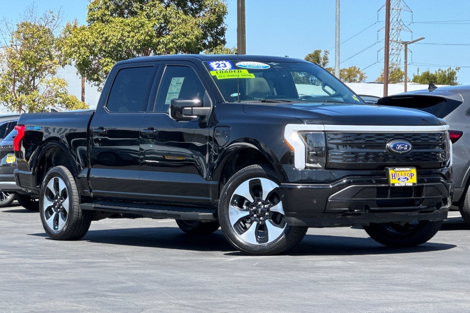 Certified 2023 Ford F-150 Lightning Platinum with VIN 1FT6W1EV7PWG06986 for sale in Richmond, CA