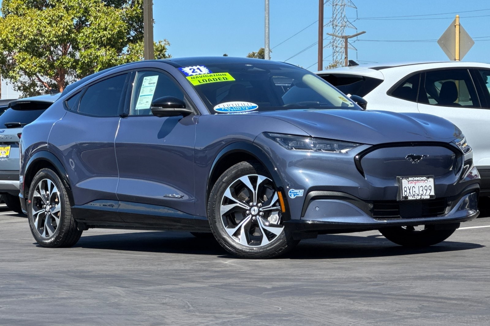 Certified 2021 Ford Mustang Mach-E Premium AWD with VIN 3FMTK3SU1MMA26775 for sale in Richmond, CA