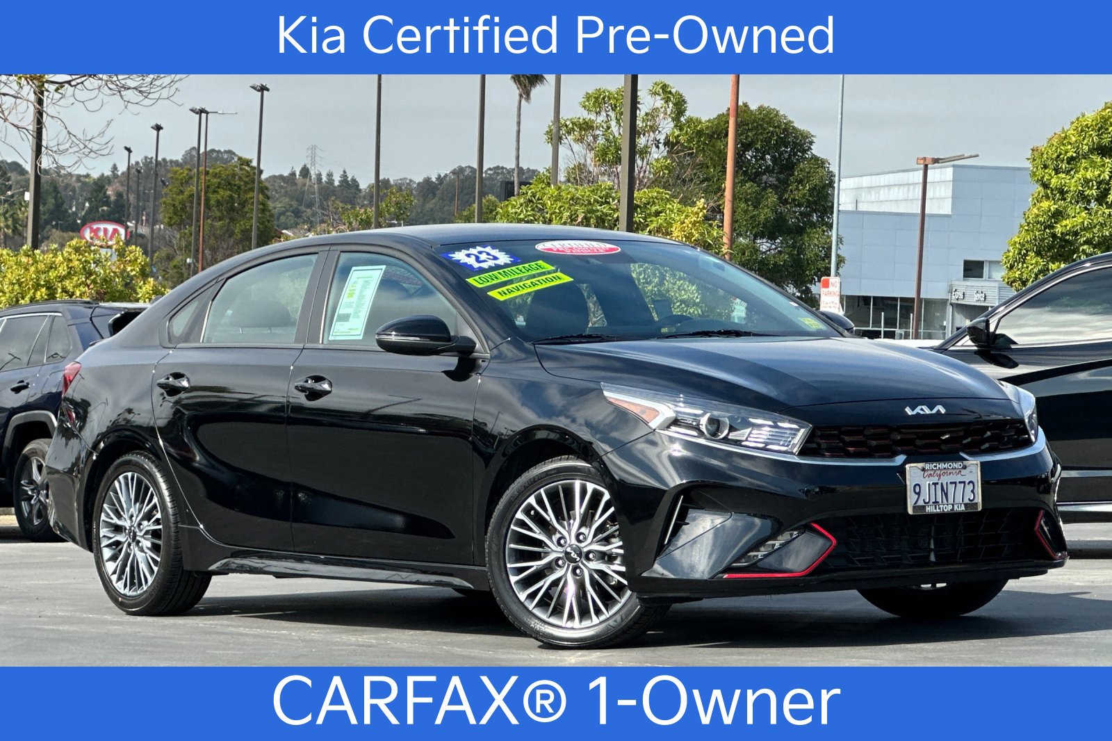 Certified 2023 Kia Forte GT-Line with VIN 3KPF54AD3PE672317 for sale in Richmond, CA