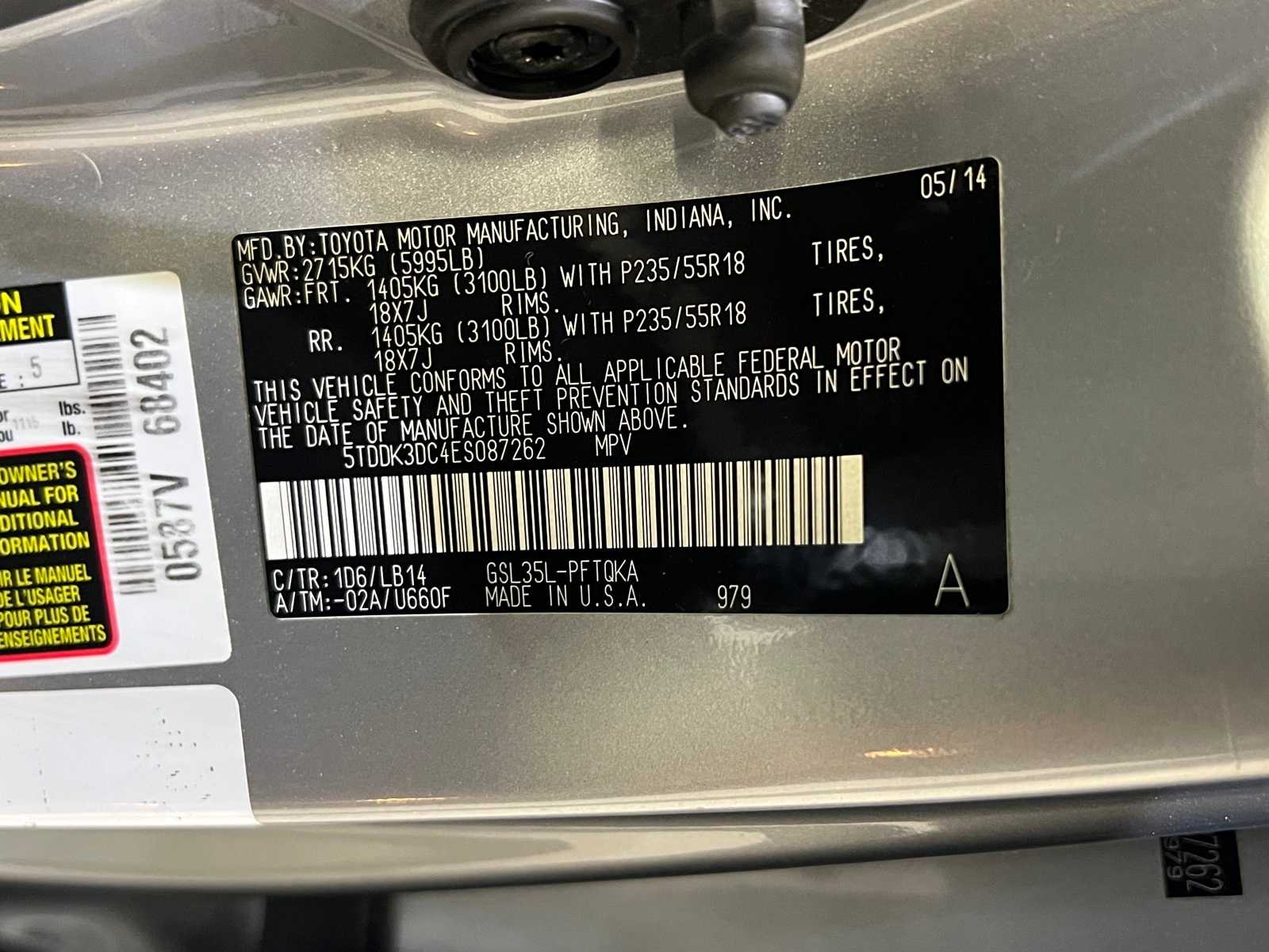 Thumbnail: 2014 Toyota Sienna - 28