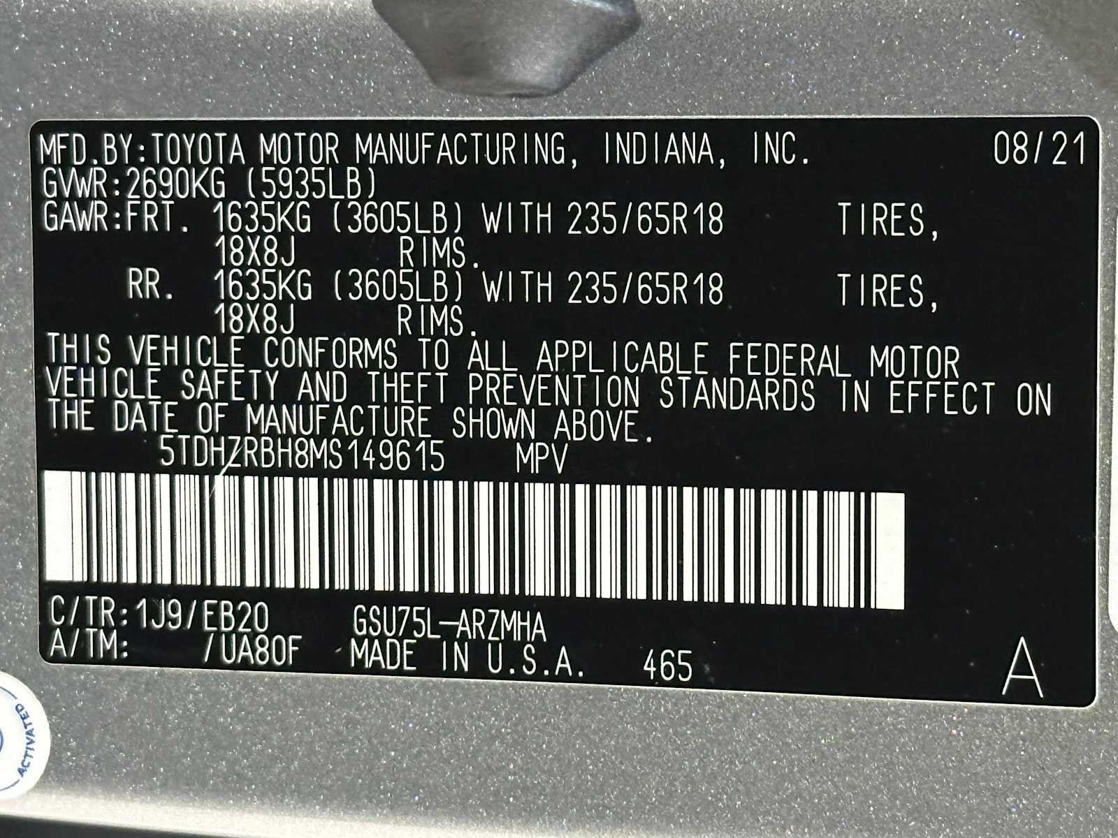 Thumbnail: 2021 Toyota Highlander - 31