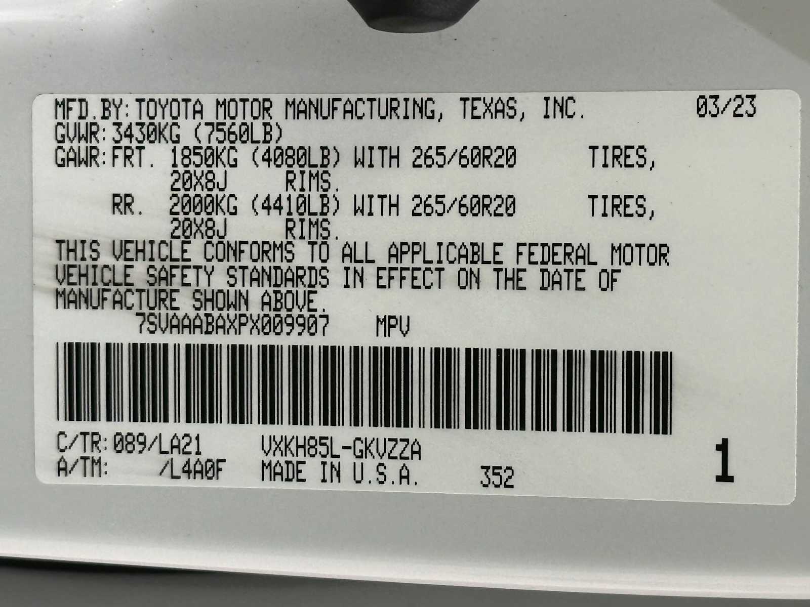 Thumbnail: 2023 Toyota Sequoia - 33