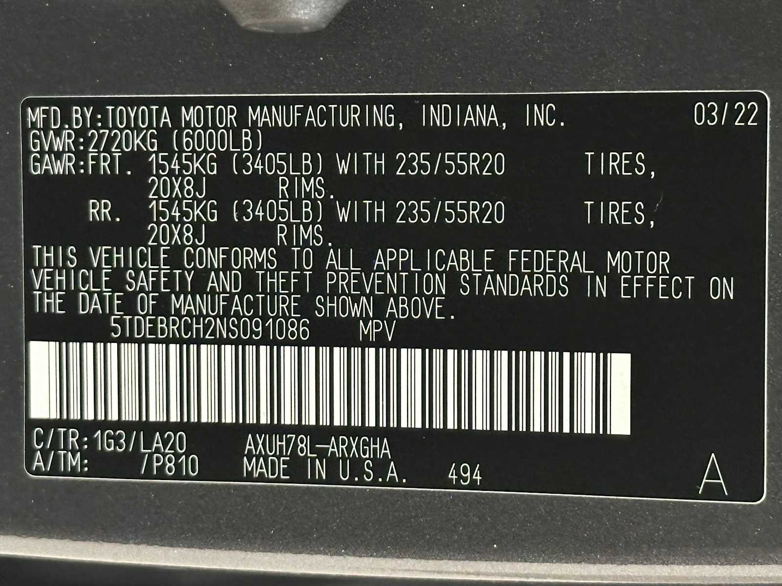 Thumbnail: 2022 Toyota Highlander - 30