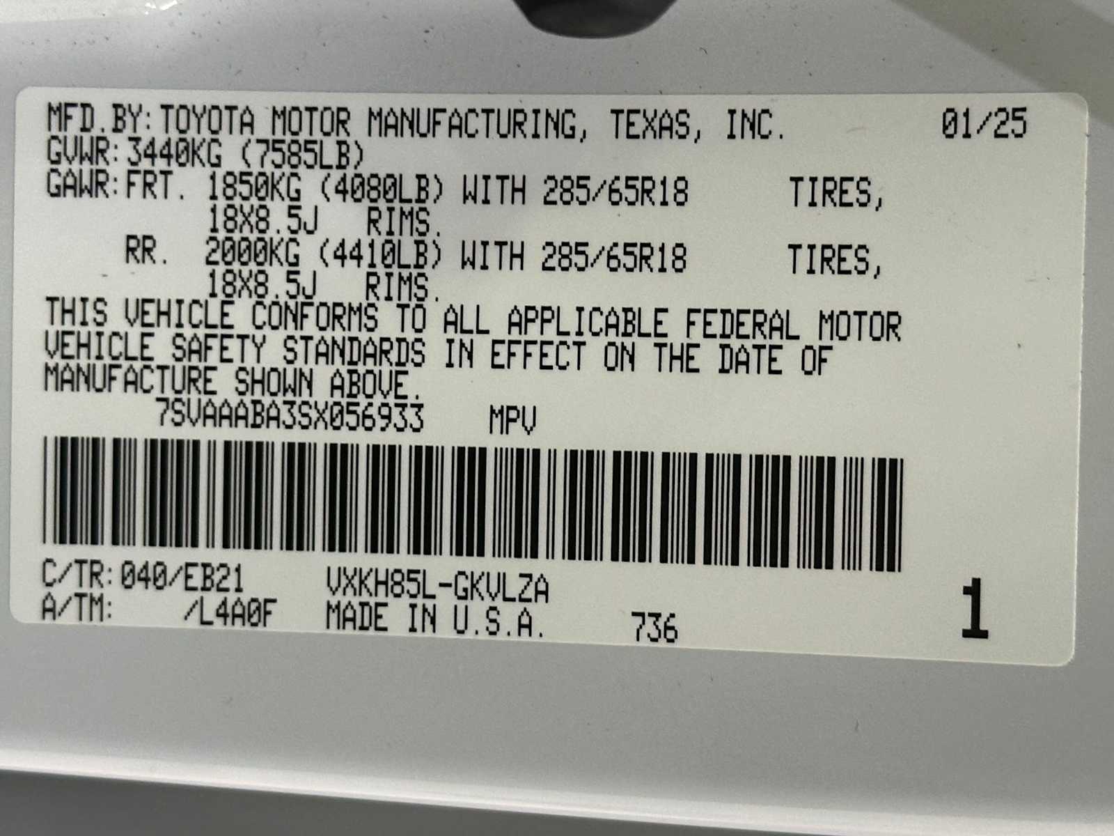 Thumbnail: 2025 Toyota Sequoia - 33