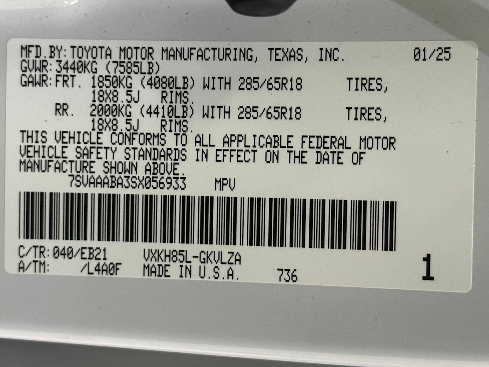 Thumbnail: 2025 Toyota Sequoia - 33