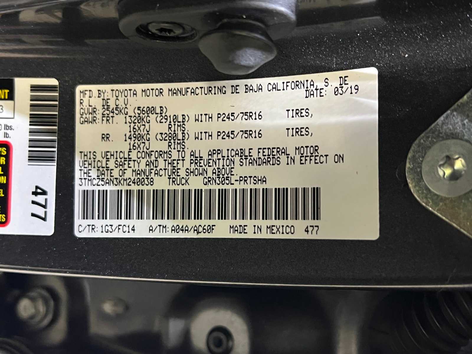 Thumbnail: 2019 Toyota Tacoma - 28