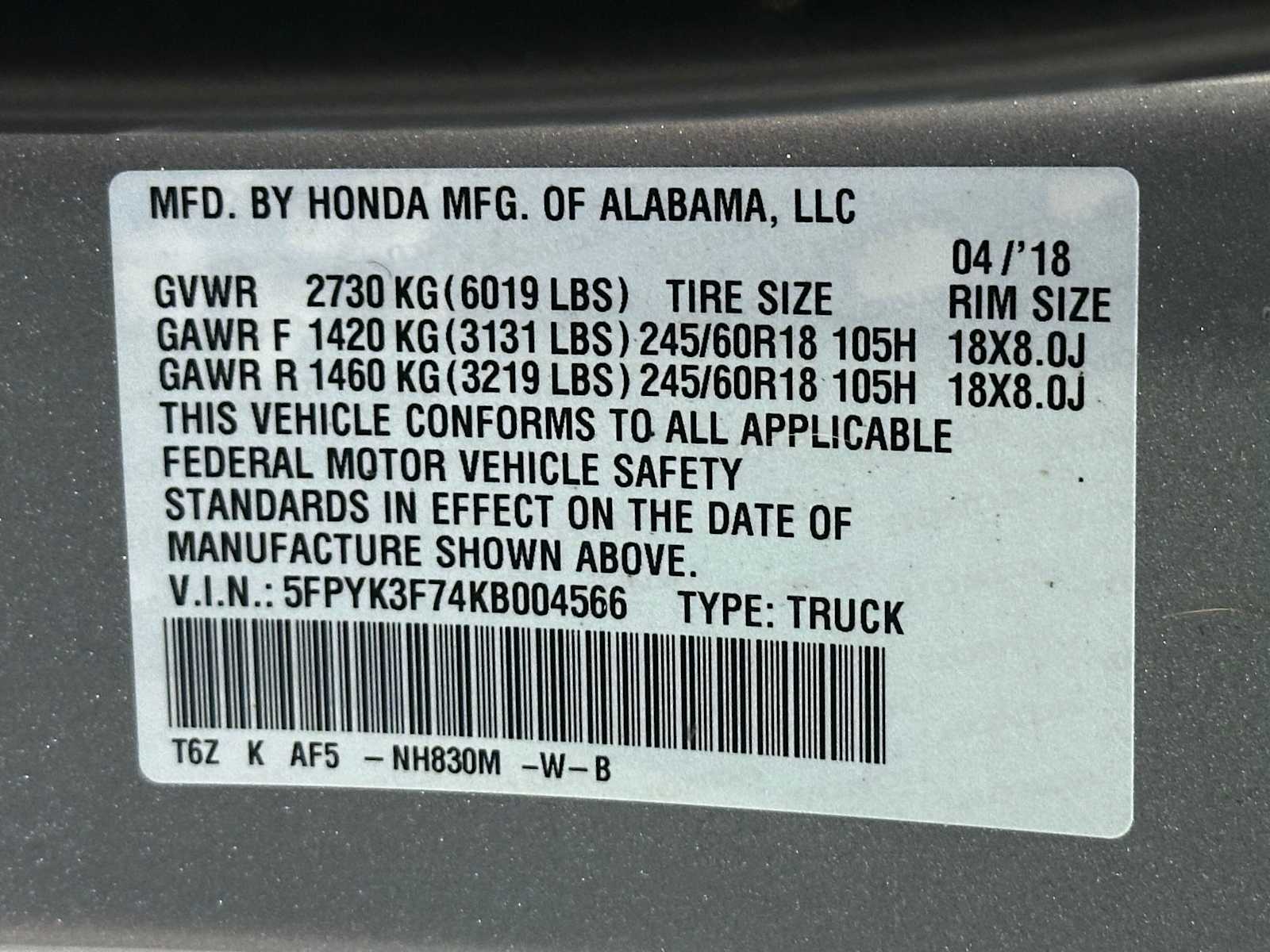 Thumbnail: 2019 Honda Ridgeline - 32