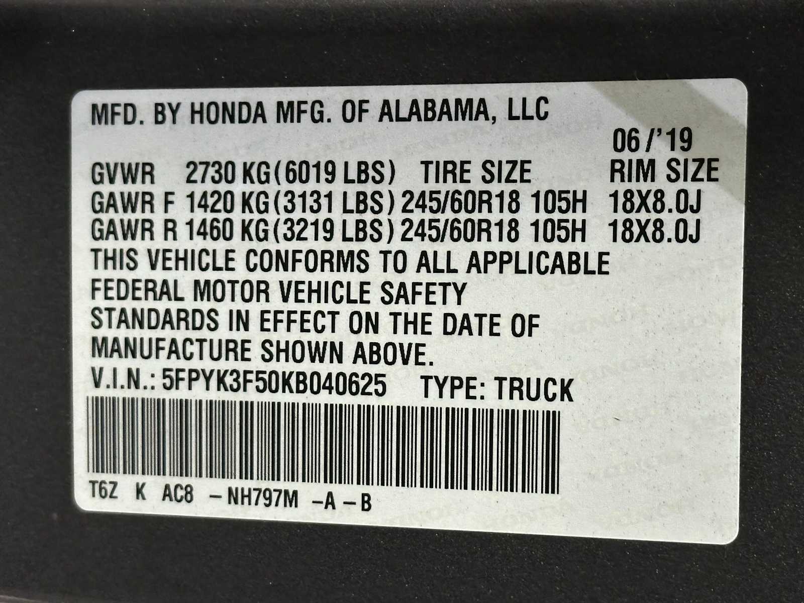 Thumbnail: 2019 Honda Ridgeline - 31