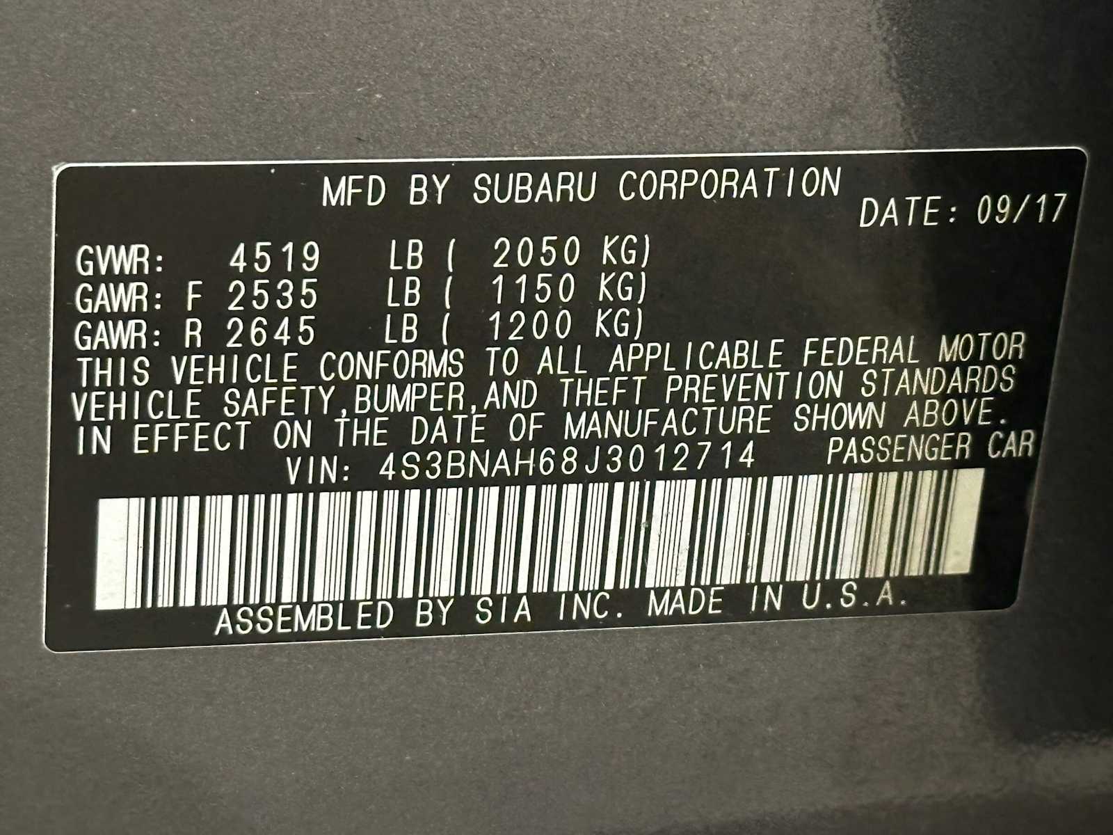 Thumbnail: 2018 Subaru Legacy - 32