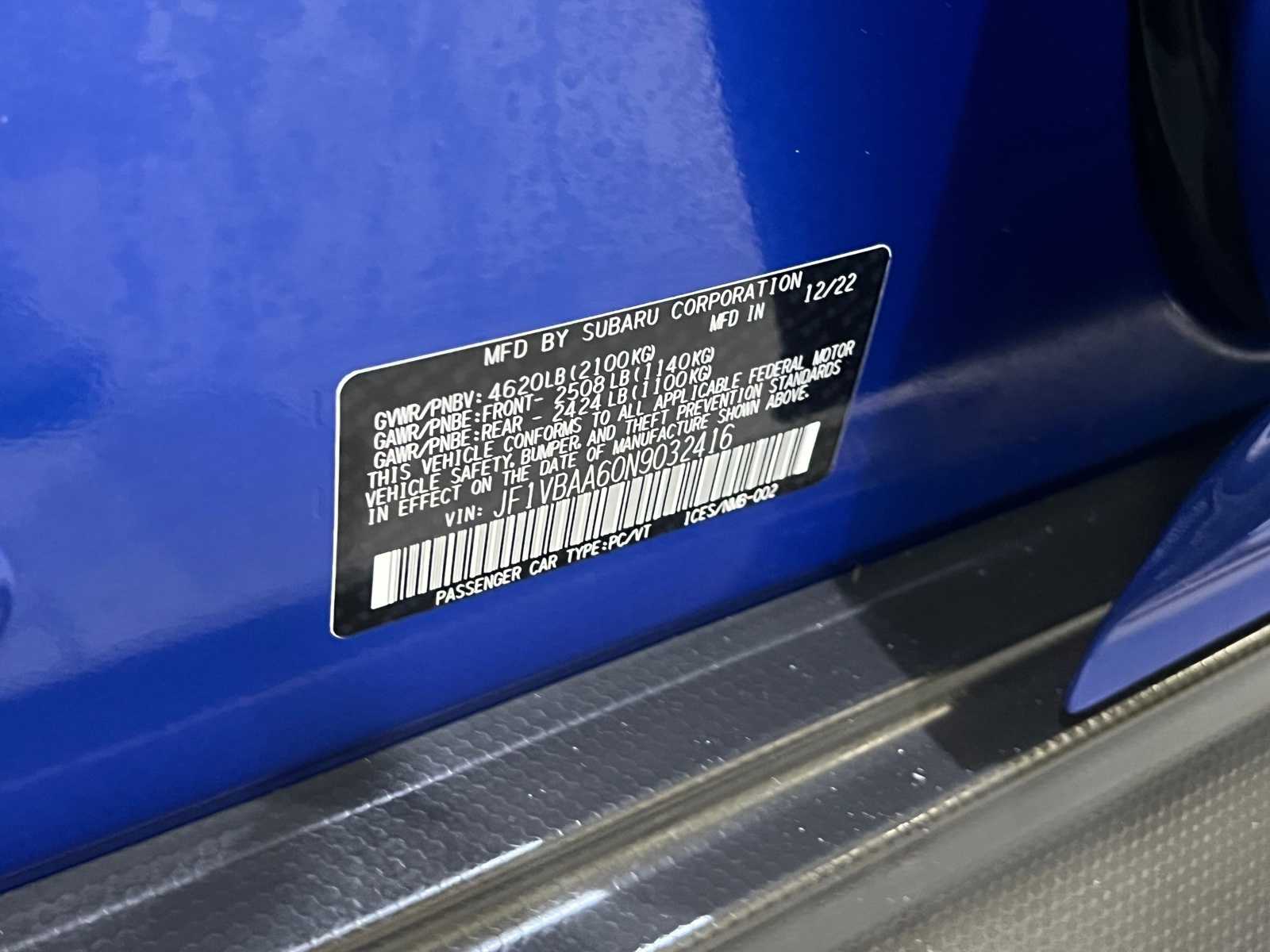 Thumbnail: 2022 Subaru WRX - 27