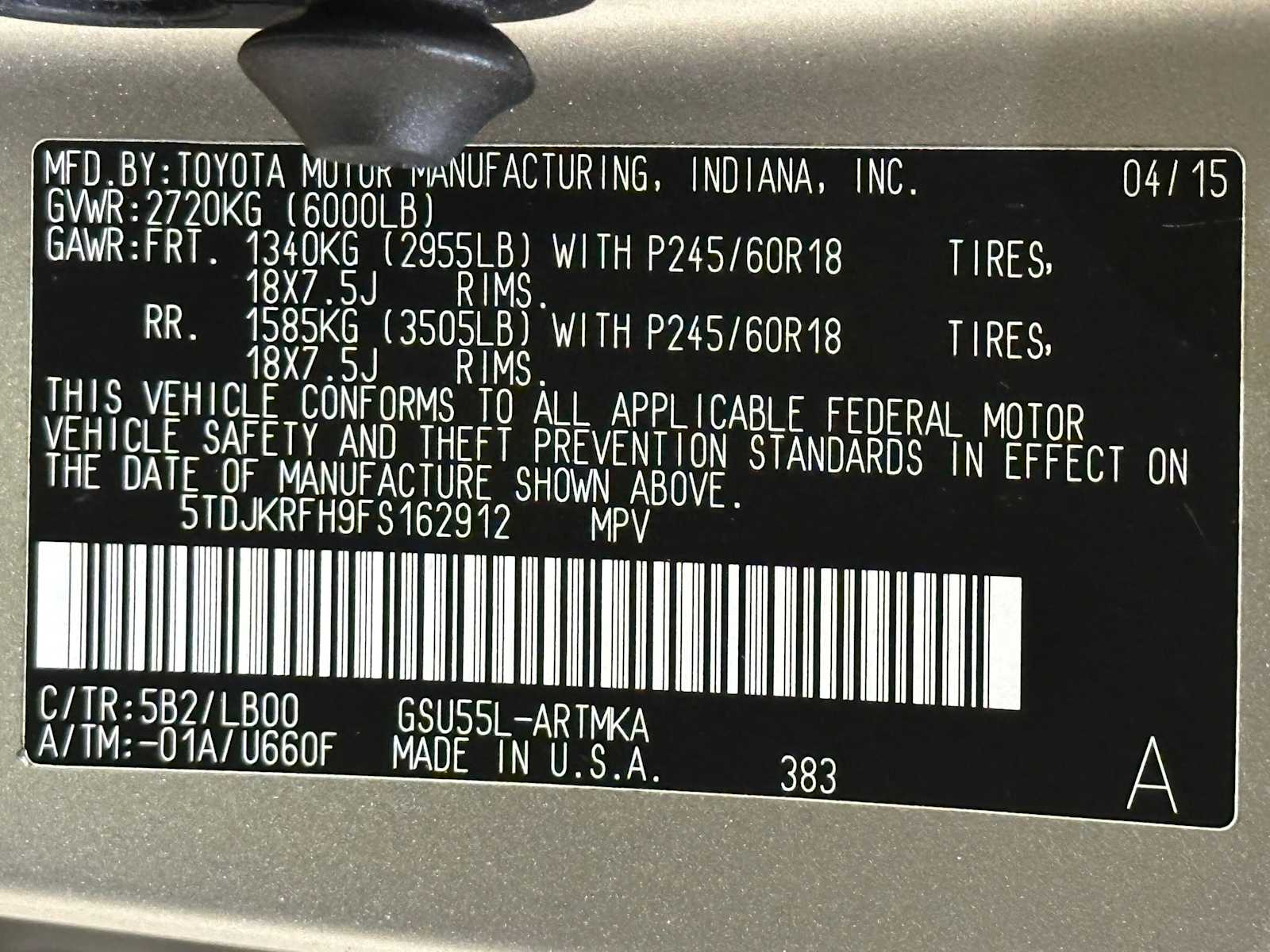 Thumbnail: 2015 Toyota Highlander - 35